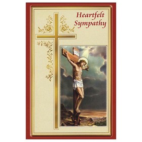 Alfred Mainzer S68071 Heartfelt Sympathy - Sympathy Card w/ Removable Prayer Card