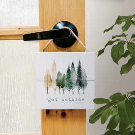 Faithworks SHS0076 Hanging Sign - Get Outside