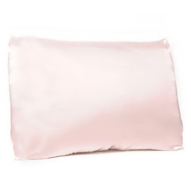 Bella il Fiore SP-PINK Satin Pillowcase with Zipper Closure - Pink - Standard