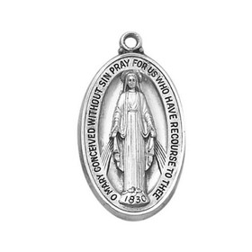Creed SS1645 Silver Miraculous Medal (SS1645)