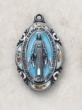 Creed Silver/Blue Miraculous Medal