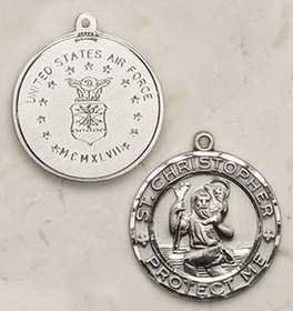Creed Creed Sterling Silver St. Christopher Medal