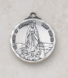 Creed SS248 Sterling Our Lady Of Fatima Special Devotion Medal