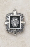 Creed SS5353B Silver/Black Miraculous Medal