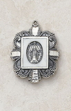 Creed SS5353M Silver/White Miraculous Medal