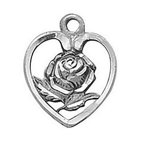 Creed SS7173 Sterling Silver Medal - Pro Life Rose
