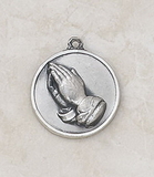 Creed SS724-13 Sterling Praying Hands Special Devotion Medal