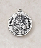 Creed SS727-18 Sterling Patron Saint Francis  Medal