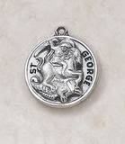 Creed SS727-20 Sterling Patron Saint George Medal