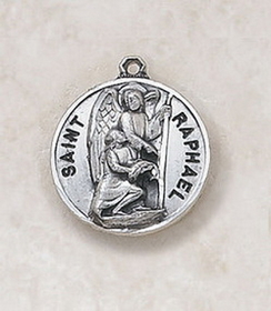 Creed SS727-45 Sterling Patron Saint Raphael Medal