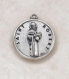 Creed SS727-48 Sterling Patron Saint Robert Medal