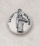 Creed SS727-6 Sterling Patron Saint Benjamin Medal
