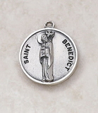 Creed SS727-7 Sterling Patron Saint Benedict Medal
