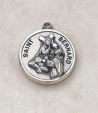 Creed SS727-8 Sterling Patron Saint Bernard Medal