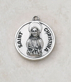 Creed SS729-14 Sterling Patron Saint Christina Medal