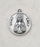 Creed SS729-19 Sterling Patron Saint Emily Medal