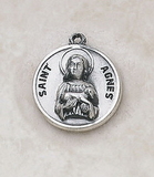Creed SS729-2 Sterling Patron Saint Agnes Medal