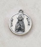 Creed SS729-3 Sterling Patron Saint Alice Medal
