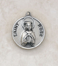 Creed SS729-48 Sterling Patron Saint Rose Medal