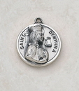 Creed SS729-52 Sterling Patron Saint Dymphna Medal