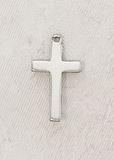 Creed SS7607 Medium Polished Sterling Silver Cross