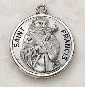 Creed SS827-18 Sterling St. Francis Special Devotion Medal