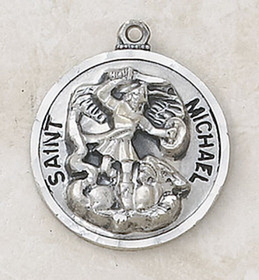 Creed SS827-39 Sterling St Michael Patron Saint Medal