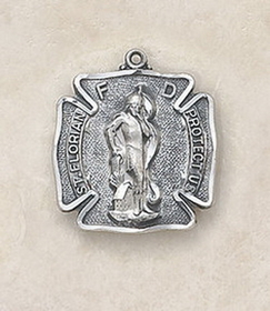 Creed Sterling St. Florian Patron Saint Medal