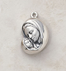 Creed SS9519 Sterling Madonna and Child Patron Saint Medal