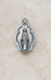 Creed SS9628 Silver/Blue Miraculous Medal