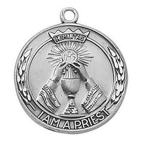 Creed SS9757 Sterling Silver Medal - I Am A Priest