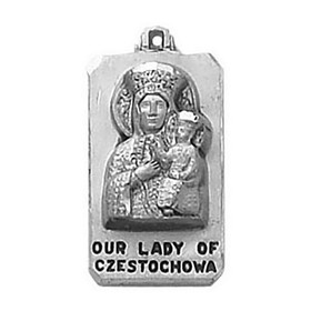 Creed SS9778 Sterling Silver Medal - Our Lady of Czestochowa