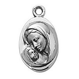 Creed SS9788 Sterling Silver Medal - Madonna with Child
