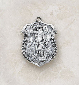 Creed SS993 Sterling St. Michael Patron Saint Medal