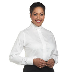Murphy SW-111 Women&#x27;s Long Sleeve Tab Collar Clergy Shirt - White
