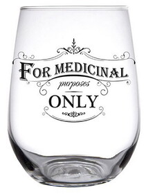 Sips SWIN22-2560A Stemless Wine Glass - Medicinal Purpose