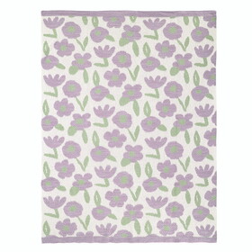 Stephan Baby T1777 Plush Blanket - Purple Floral