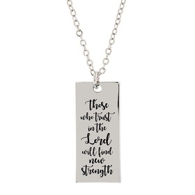 Kingdom Jewelry T3219 Isaiah 40:31 Pendant Necklace - Shielded in Faith