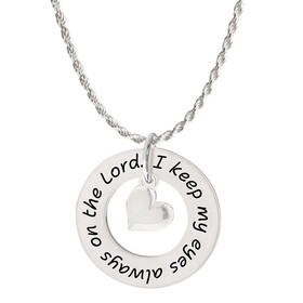 Kingdom Jewelry T3223 Isaiah 41:10 Circle Necklace - Divine Protection