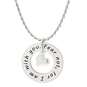 Kingdom Jewelry T3224 Psalm 16:8 Circle Necklace - Divine Protection