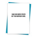 Christian Brands TA-633 That's All® Greeting Card - I Was High