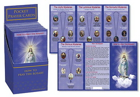 Christian Brands TC038 How To Pray The Rosary Pocket Card Display