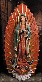 Avalon Gallery TC115 Our Lady Of Guadalupe Statue, 53 1/8" H