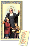 Ambrosiana Saint John Baptist de La Salle Laminated Holy Card