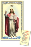 Ambrosiana TS509 Sacred Heart Laminated Holy Card