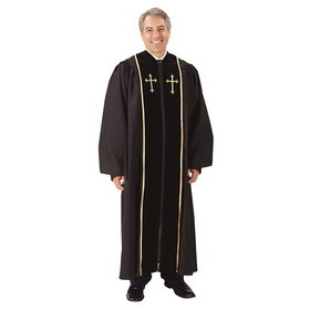 Cambridge TS785 Cambridge&trade; Pulpit Robe with Embroidered Gold Crosses