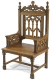 Robert Smith TS984 Canterbury Collection Celebrant Chair - Medium Stain
