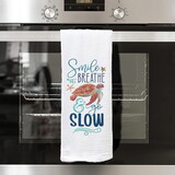 P.Graham Dunn TWL0122 Coastal Collection Tea Towels - Smile Breathe