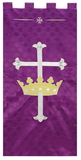 RJ Toomey VC736 Maltese Jacquard Banner: Purple