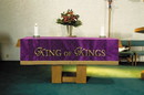 RJ Toomey VC740 Maltese Jacquard Altar Frontal: Purple